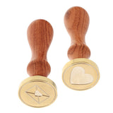 Maxbell Initial Xmas Decorative Seal Wax Sealing Stamp Wooden Handle Stick DIY Cards