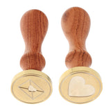 Maxbell Initial Xmas Decorative Seal Wax Sealing Stamp Wooden Handle Stick DIY Cards