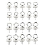 Maxbell 20Pieces Sterling Silver 925 Pendant Clasp Pearl Bail Pins Connector 4mm 5mm - Aladdin Shoppers