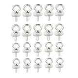 Maxbell 20Pieces Sterling Silver 925 Pendant Clasp Pearl Bail Pins Connector 4mm 5mm - Aladdin Shoppers