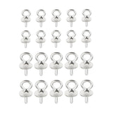 Maxbell 20Pieces Sterling Silver Pendant Clasp Pearl Bail Eye Pins Connectors Supply - Aladdin Shoppers