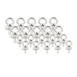 Maxbell 20Pieces Sterling Silver Pendant Clasp Pearl Bail Eye Pins Connectors Supply - Aladdin Shoppers