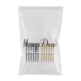 Maxbell 12 Sets Electric Guitar Humbucker Polepiece Mounting Screws Golden + Black
