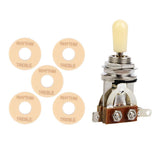 Maxbell Toggle Switch Washer Ring +3 Way Toggle Switch for Les Paul Electric Guitar
