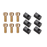 Maxbell 6 Sets Electric Guitar Hexagon Screws + Tremolo Bridge Saddle Insert Lock