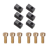 Maxbell 6 Sets Electric Guitar Hexagon Screws + Tremolo Bridge Saddle Insert Lock