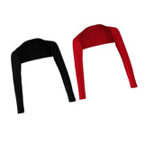 Maxbell Black Red Women One-piece Long Sleeve Arm Cover Shrug Bolero Hijab Muslim