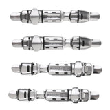Maxbell 4 Pieces Fishing Reel Seat Deck Wheel Rod Clip Pole Fitted Deck Rod Building