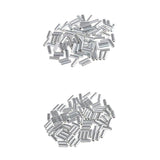 Maxbell 200Pcs Single Aluminum Fishing Crimp Sleeves Wire Leader Sleeve Connectors