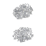 Maxbell 200Pcs Single Aluminum Fishing Crimp Sleeves Tube Fishing Tackle Sleeves