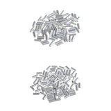 Maxbell 200Pcs Single Aluminum Barrel Fishing Crimp Sleeves Tube Wire Leader Sleeve