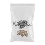 Maxbell 50 Pieces Tungsten Slotted Beads Fly Tying Beads Nymph Head Ball Beads 2.4mm