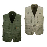 Maxbell 2pcs Men's Multi Pocket Waistcoat Fishing Outdoor Travel Photography Vest