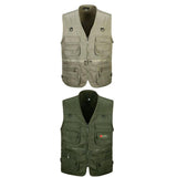 Maxbell 2pcs Men's Multi Pocket Waistcoat Fishing Outdoor Travel Photography Vest