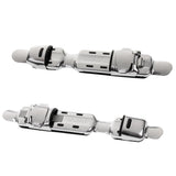 Maxbell 2pcs Adjustable Fishing Reel Seat Deck Wheel Rod Clip Pole Fitted Deck Tool