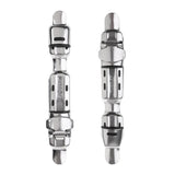 Maxbell 2pcs Adjustable Fishing Reel Seat Deck Wheel Rod Clip Pole Fitted Deck Tool