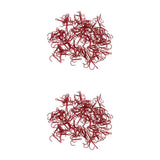 Maxbell 200pcs Sea Fishing Hook Treble Hooks High Carbon Steel Fishhooks Tackle 4#6#