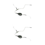 Maxbell 2pcs Carp Fishing Bait Cage Fishing Lure Swivel with Sinker Basket Holder