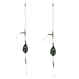Maxbell 2pcs Carp Fishing Bait Cage Fishing Lure Swivel with Sinker Basket Holder