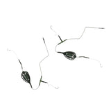 Maxbell 2pcs Carp Fishing Bait Cage Fishing Lure Swivel with Sinker Basket Holder