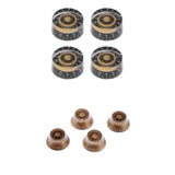 Maxbell 8 Pieces Acrylic Volume Tone Control Knobs for LP Electric Guitar