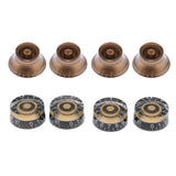 Maxbell 8 Pieces Acrylic Volume Tone Control Knobs for LP Electric Guitar