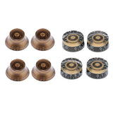Maxbell 8 Pieces Acrylic Volume Tone Control Knobs for LP Electric Guitar