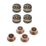 Maxbell 8 Pieces Acrylic Volume Tone Control Knobs for LP Electric Guitar