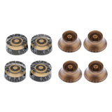 Maxbell 8 Pieces Acrylic Volume Tone Control Knobs for LP Electric Guitar
