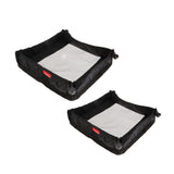 Maxbell 2pcs Camping Picnic Folding Table Storage Grid Outdoor Storage Mesh Bag S M