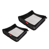 Maxbell 2pcs Camping Picnic Folding Table Storage Grid Outdoor Storage Mesh Bag S M