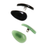 Maxbell 2 Pairs D Shape Eyeglasses Spectacles Eyewear Jade Nose Pads Sunglasses Nose Holder Black and Green for Vision Care - Aladdin Shoppers