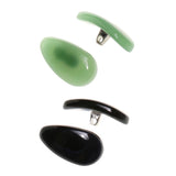 Maxbell 2 Pairs D Shape Eyeglasses Spectacles Eyewear Jade Nose Pads Sunglasses Nose Holder Black and Green for Vision Care - Aladdin Shoppers