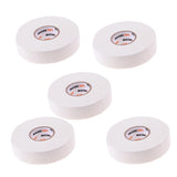 Maxbell 5 Roll Waterproof Adhesive Ice Hockey Cloth Stick Grip Tape 25mmx22.5m White