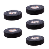 Maxbell 5 Roll Waterproof Adhesive Ice Hockey Cloth Stick Grip Tape 25mmx22.5m Black