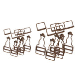 Maxbell Maxbell 12 Sets Antique Bronze Dungaree Fasteners Clip/Brace Buckles for Suspenders