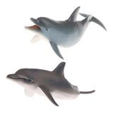 Maxbell Maxbell 2 Pieces Realistic Animal Model Figures Dolphin Figurine Kids Animal Toy