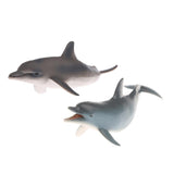 Maxbell Maxbell 2 Pieces Realistic Animal Model Figures Dolphin Figurine Kids Animal Toy