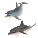 Maxbell Maxbell 2 Pieces Realistic Animal Model Figures Dolphin Figurine Kids Animal Toy