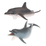 Maxbell Maxbell 2 Pieces Realistic Animal Model Figures Dolphin Figurine Kids Animal Toy