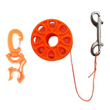 Maxbell Scuba Diving Finger Spool Reel with 18m Guide Line & Hose Holder with Clip