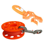 Maxbell Scuba Diving Finger Spool Reel with 18m Guide Line & Hose Holder with Clip