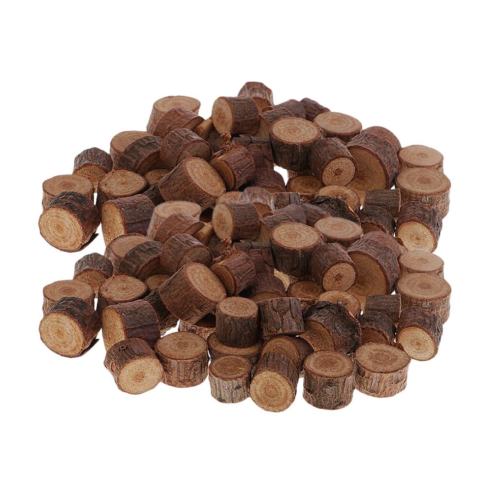 Maxbell Maxbell 100 Pieces Natural Wood Round Log Slices Disc for Wedding Centerpieces Decor