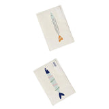 Maxbell 2 pcs Mediterranean Cotton Table Mat Rectangular Heat-insulated Place Mats