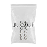 Maxbell 12Pcs Cloth Coat Towel Hangers Door Wall Kitchen Bedroom Bath Hooks 2 Styles