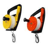 Maxbell 2 Pieces Scuba Diving Wreck Reel Kayak Anchor with Handle 150ft Line Snap