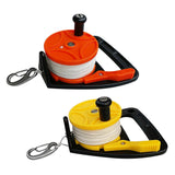 Maxbell 2 Pieces Scuba Diving Wreck Reel Kayak Anchor with Handle 150ft Line Snap