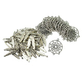 Maxbell 120 Pieces Vintage Feather Dream Catcher Charm Pendants DIY Jewelry Crafts