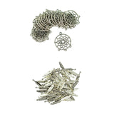 Maxbell 120 Pieces Vintage Feather Dream Catcher Charm Pendants DIY Jewelry Crafts