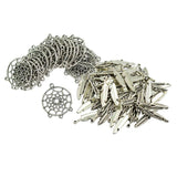 Maxbell 120 Pieces Vintage Feather Dream Catcher Charm Pendants DIY Jewelry Crafts